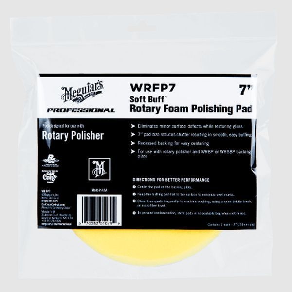 Роторний полірувальний круг середньої жорсткості, Rotary Foam Polishing Pad, Meguiar's, 17,8 см WRFP7 фото