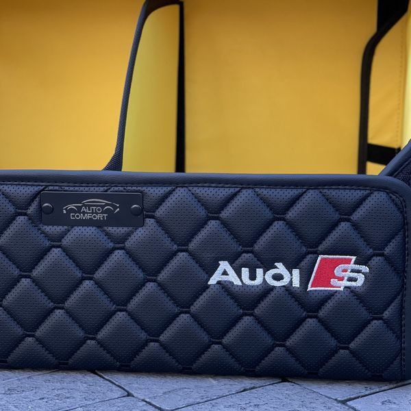 Органайзер у багажник на магніті з вишивкою Audi S, чорний, 50 см, автомобільний органайзер в авто 200041227 фото