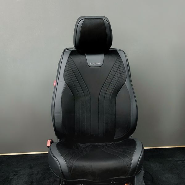Накидки на сиденья LEGION, CarFashion, передний ряд, черный 000007500 фото
