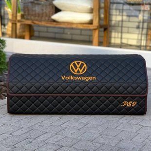 Органайзер в багажник на магните с вышивкой Volkswagen, черный, 80 см, автомобильный органайзер в авто MP02554 фото