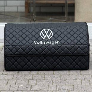 Органайзер в багажник на магните с вышивкой Volkswagen, черный, 65 см, автомобильный органайзер в авто MP02467 фото