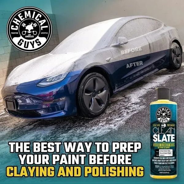 Автошампунь для глубокой очистки поверхности и удаления воска Clean slate Wax stripping wash, Chemical Guys, 473 мл CWS803_16 фото