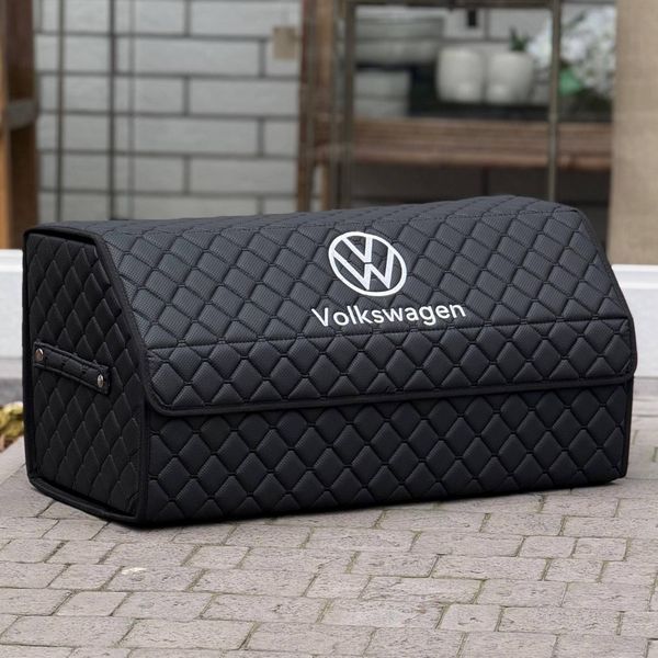 Органайзер в багажник на магните с вышивкой Volkswagen, черный, 65 см, автомобильный органайзер в авто MP02467 фото