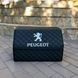 Органайзер в багажник с вышивкой Peugeot, черный, 50см, автомобильный органайзер в авто ORG50-PEUGEOT-01 фото 1