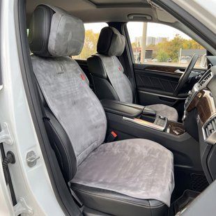 Накидки на передні сидіння CarFashion, модель Prestige FRONT, сірий 00022343 фото