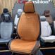 Накидки на сидіння авто MONACO FULL FRONT, CarFashion, коньячний/чорний, передній ряд 200041158 фото 1