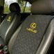 Накидки на сиденья авто АЛЬКАНТАРА c вышивкой LEXUS (Лексус), передний ряд, пайка 000006273 фото 2
