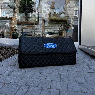 Органайзер в багажник с вышивкой Ford, черный, 65 см, автомобильный органайзер в авто 000005317 фото