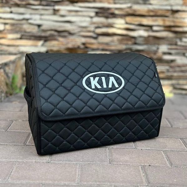 Органайзер в багажник с вышивкой KIA, черный, 50 см, автомобильный органайзер в авто 000006695 фото