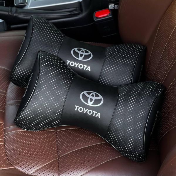 Подушка в машину на подголовник TOYOTA (Тойота), черный, 1 шт ORTG-TOYOTA-BLK фото