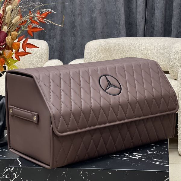 Сумка - органайзер в багажник на магніті Premium Diamond з вишивкою логотипу Mercedes, розмір L 65 см 200041181 фото