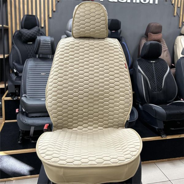 Накидки на сидіння SOTA, CarFashion, передній ряд, бежевий/бежевий 000007493 фото