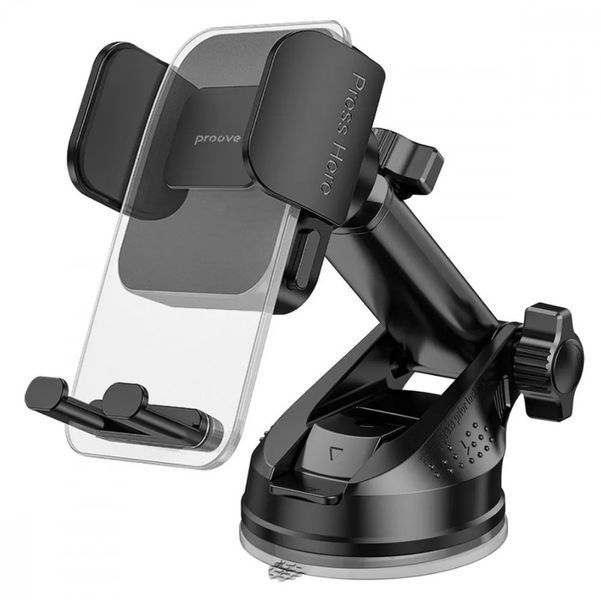 Тримач для телефона в автомобіль Proove Crystal Clamp Plus Suction Type Car Mount CHCSP0000001 фото