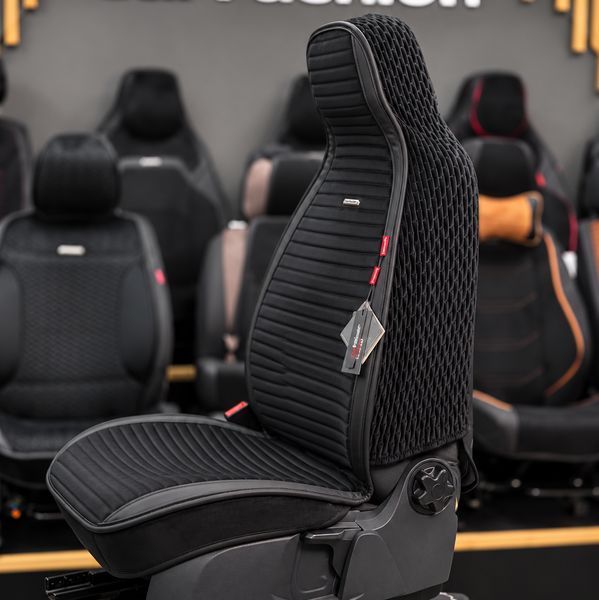 Накидки на передние сидения CarFashion, модель MONACO FULL Sport, черный MONACO-26381 фото