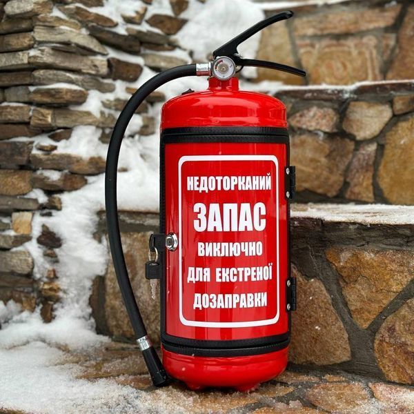 Вогнегасник бар з підсвіткою, подарунки для чоловіків, рятівників, працівників ДСНС VOG-RED-G-017 фото