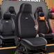 Накидки на передние сидения CarFashion, модель MONACO FULL Sport, черный MONACO-26381 фото 5