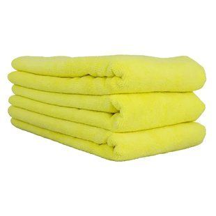 Полотенце из микрофибры, Workhorse Professional Grade, 60&times;40 см, 3 шт, желтое, Chemical Guys MIC365_03 фото