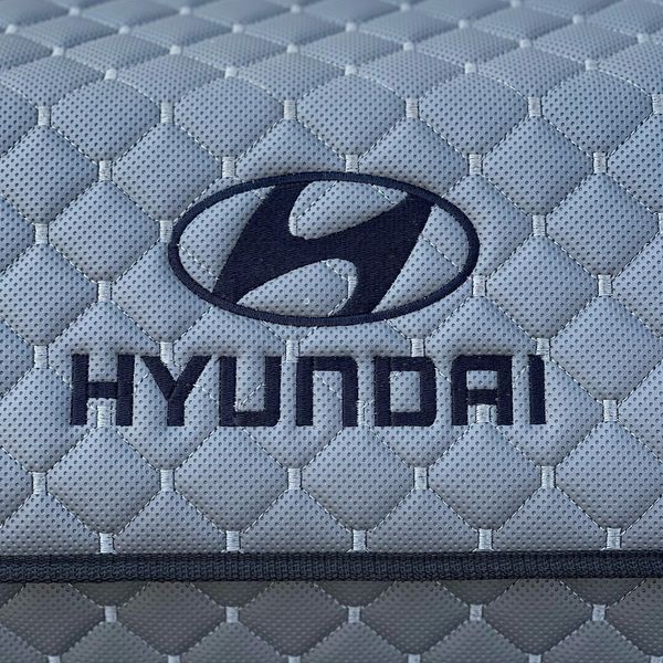 Органайзер у багажник з вишивкою Hyundai, графіт, 50 см, автомобільний органайзер в авто 000007344 фото