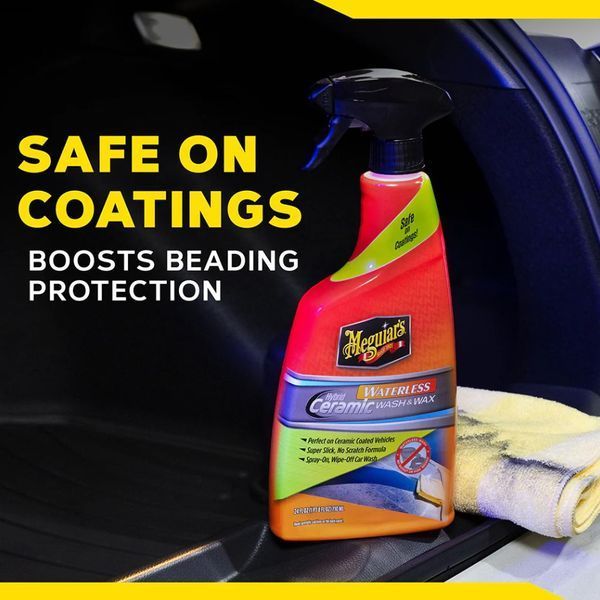 Средство для сухой мойки с гибридно-керамическим воском, Waterless Wash &Wax, Meguiar's, 710 мл G251024 фото