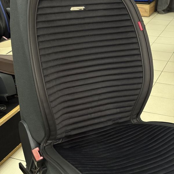 Накидки на передні сидіння CarFashion, модель MONACO Sport, чорний MONACO-26367 фото