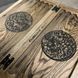 Нарды из натурального дерева с акриловой росписью художником, 50х50 см, ручной работы 000007259 фото 9