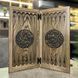Нарды из натурального дерева с акриловой росписью художником, 50х50 см, ручной работы 000007259 фото 6