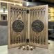 Нарды из натурального дерева с акриловой росписью художником, 50х50 см, ручной работы 000007259 фото 7
