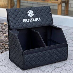 Органайзер в багажник с вышивкой Suzuki, черный 50 см, автомобильный органайзер в авто 000007177 фото