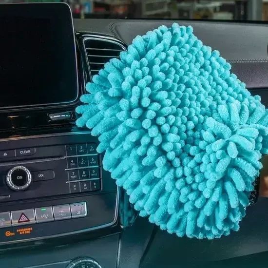 Рукавичка з мікрофібри для миття, Big Noodle Supersized Car Wash Mitt, бірюзова, Chemical Guys MIC513 фото