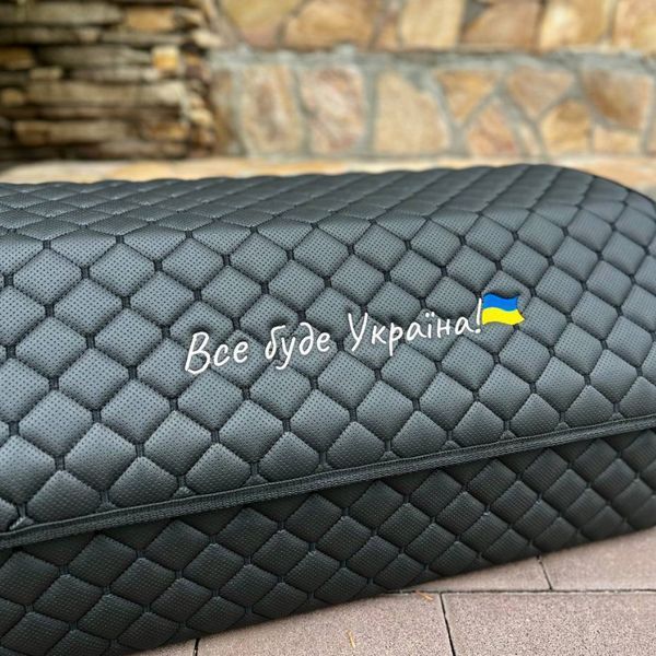 Органайзер у багажник, чорний із вишивкою, 65 см, автомобільний органайзер в авто ORG65-IND-06 фото
