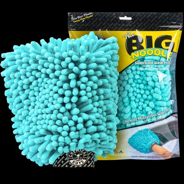 Рукавичка з мікрофібри для миття, Big Noodle Supersized Car Wash Mitt, бірюзова, Chemical Guys MIC513 фото