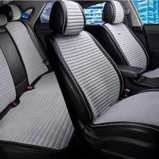 Накидки на сиденья авто MONACO, CarFashion, серый/черный, комплект KMON07 фото