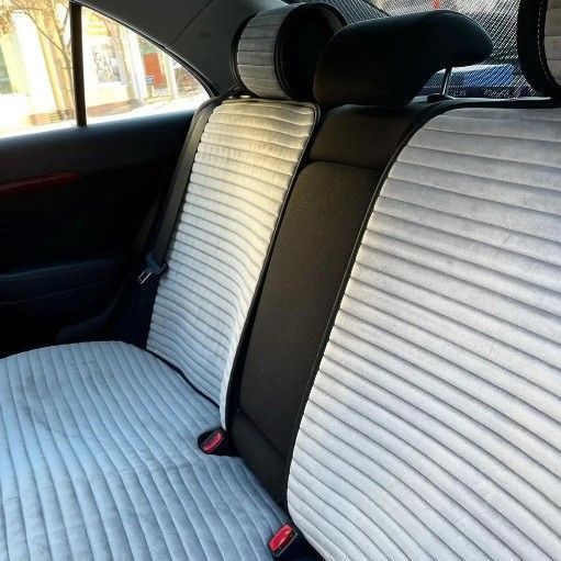 Накидки на сиденья авто MONACO, CarFashion, серый/черный, комплект KMON07 фото