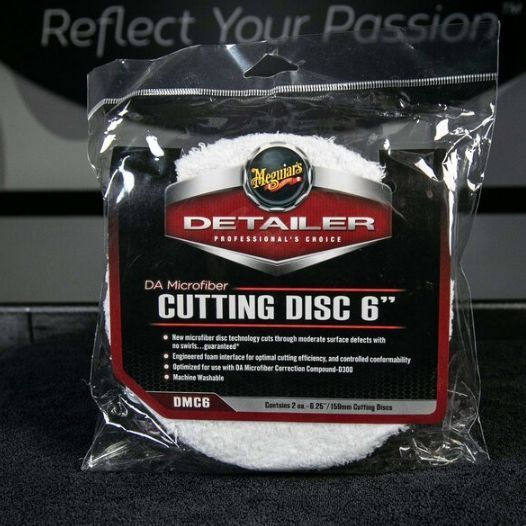 Мікрофібровий ріжучий диск, DA Microfiber Cutting Disc, Meguiar's, 15 см, 2 шт DMC6 фото
