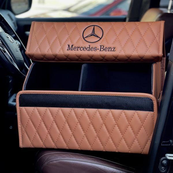 Органайзер в багажник авто Premium Diamond з логотипом Mercedes, розмір М 50 см 200042295 фото
