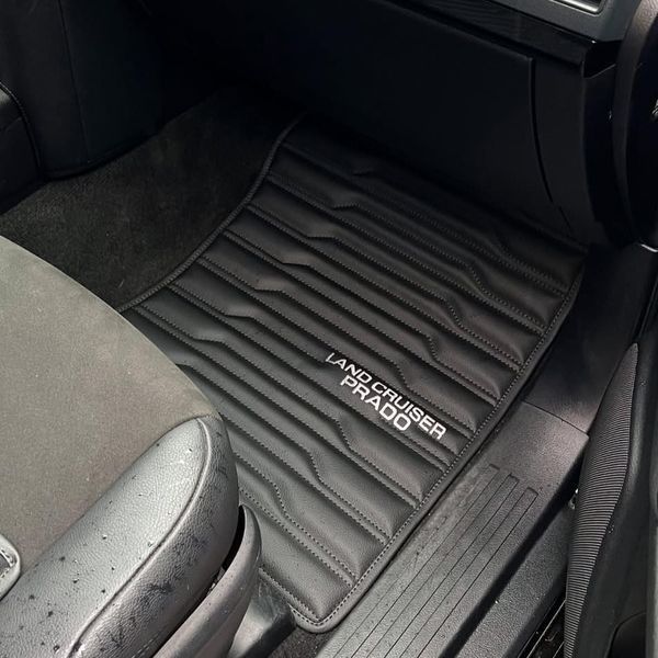 Коврики в машину с экокожи Land Cruiser в салон, черный H00021461 фото
