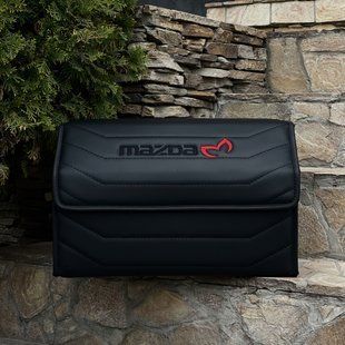 Автомобильный органайзер в багажник Premium Noble с логотипом Mazda, магнитная фиксация, размер М 50 см 200042293 фото