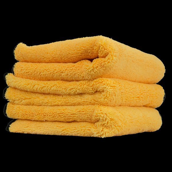 Рушник з мікрофібри вовняний, Мamont Drying Towel Woolly Mammoth, 40х40см, жовтий, Chemical Guys MIC502 фото