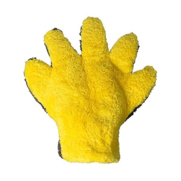 Перчатка из микрофибры для мойки, The Stranger Helpful Handy Mitt, желтая, Chemical Guys MIC510 фото