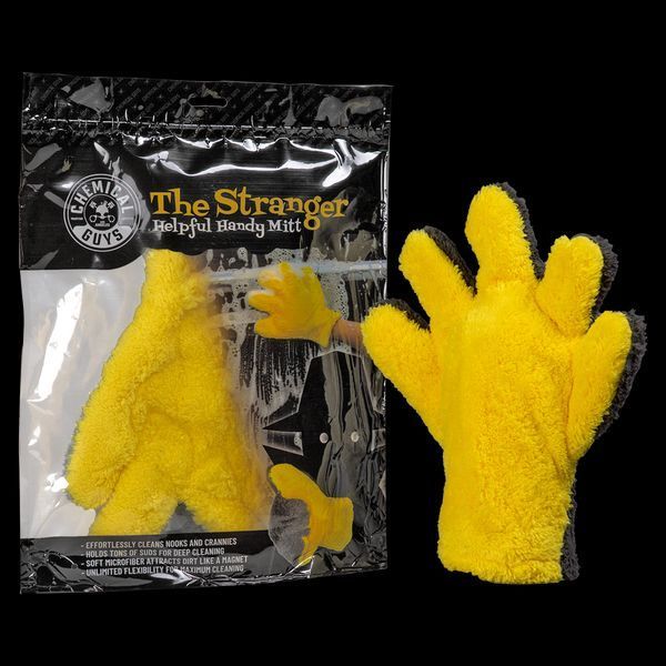 Перчатка из микрофибры для мойки, The Stranger Helpful Handy Mitt, желтая, Chemical Guys MIC510 фото