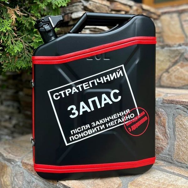 Канистра бар 20л под 6 рюмок, черный, мини бар ручной работи, подарок мужчине HO1010103 фото