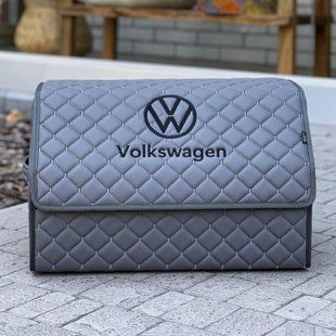 Органайзер в багажник с вышивкой Volkswagen, серый, 50 см, автомобильный органайзер в авто 200041025 фото