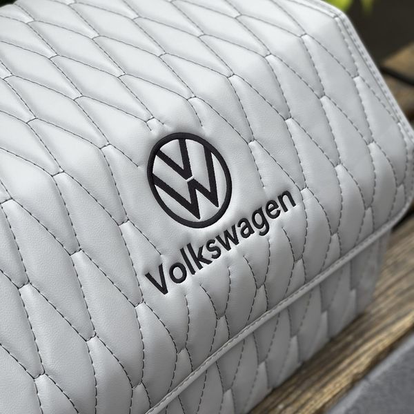 Сумка - органайзер в багажник Premium Pro Crown з вишивкою логотипу Volkswagen, магнітна фіксація, розмір M 50 см 200042688 фото