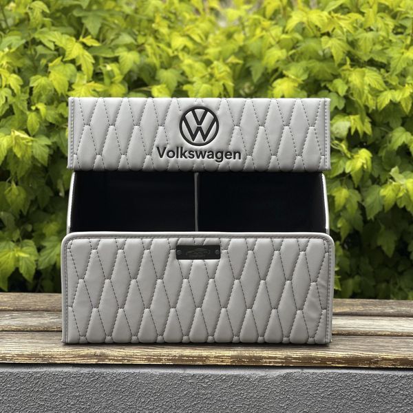 Сумка - органайзер в багажник Premium Pro Crown з вишивкою логотипу Volkswagen, магнітна фіксація, розмір M 50 см 200042688 фото