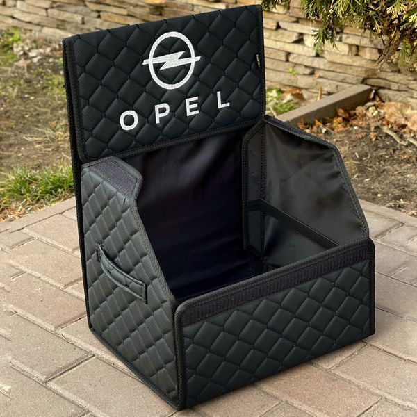 Органайзер в багажник с вышивкой Opel, черный, 35 см, автомобильный органайзер в авто 000007391 фото
