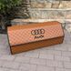 Органайзер в багажник з вишивкою Audi, коньячний, 80 см, автомобільний органайзер в авто 000005285 фото 1
