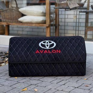 Органайзер в багажник с логотипом Toyota, черный велюр, 65 см, сумка в багажник MP02402 фото