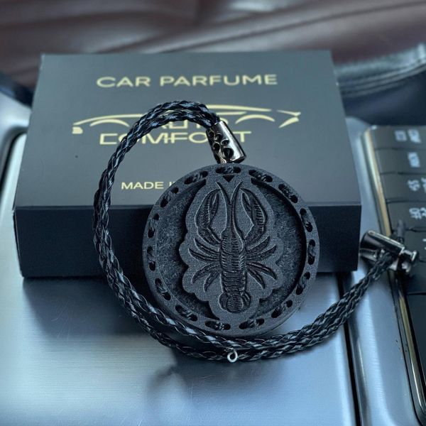 Ароматизатор в машині Рак, знак зодіаку, з темного дерева AR-CANCER-276 фото