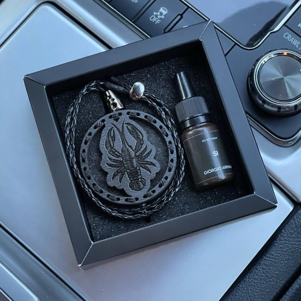 Ароматизатор в машині Рак, знак зодіаку, з темного дерева AR-CANCER-276 фото