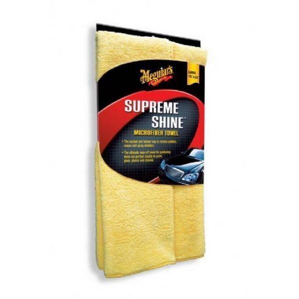 Рушник з мікрофібри, Supreme Shine Microfiber Towel, 40х60 см, жовтий, Meguiar's X2010EU фото
